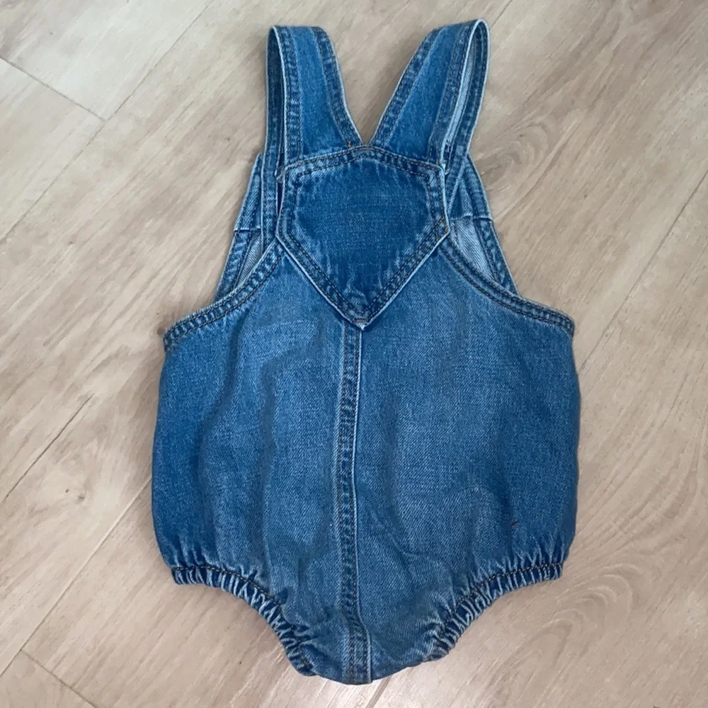 Old Navy Printed Overall Baby Romper